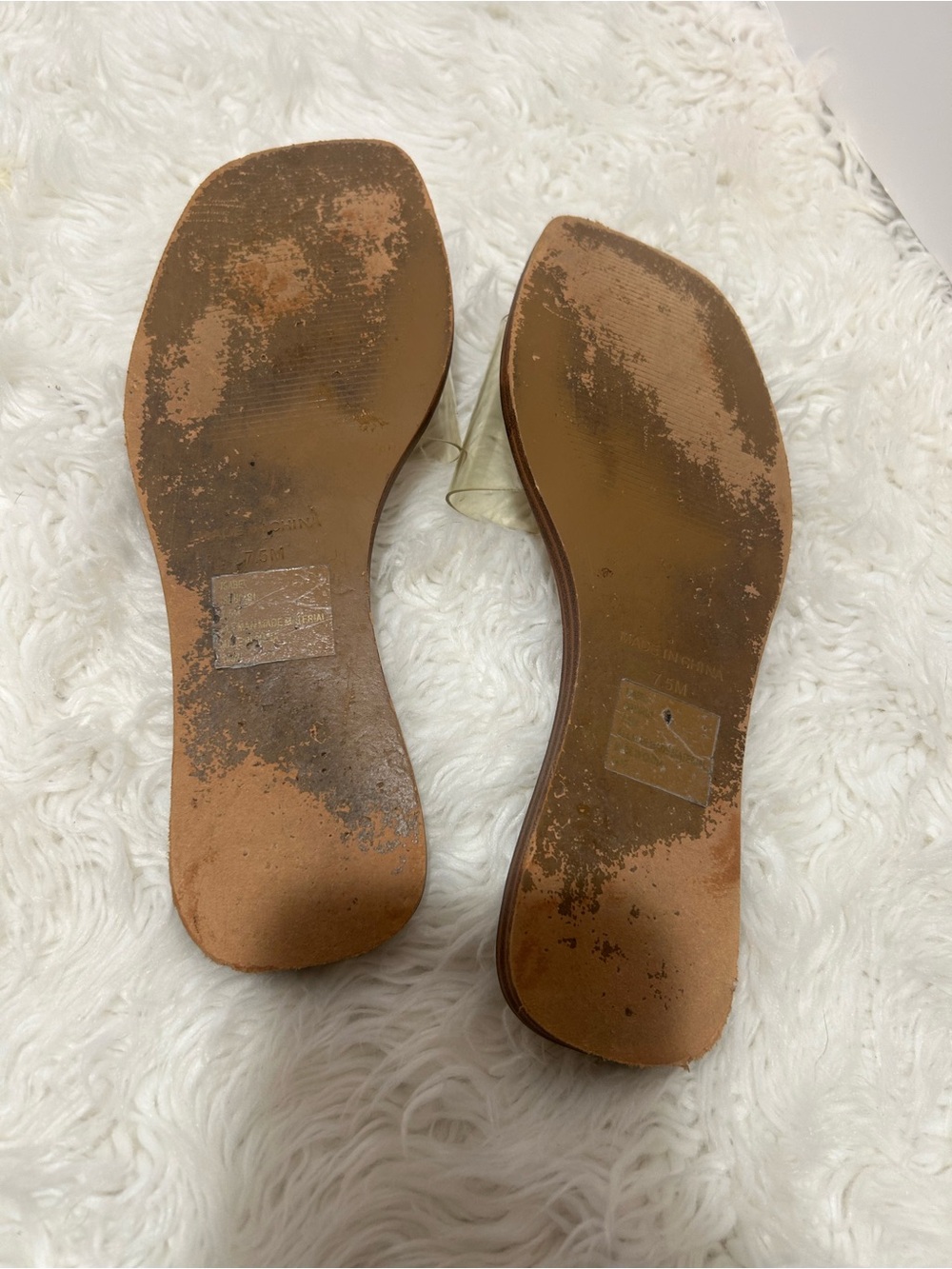 Steve Madden “Isabel” Clear Strap Slide Sandals 7.5 - Picture 4 of 4